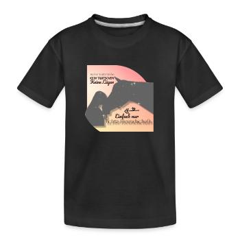 echte Freundschaft - Kinder Premium Bio T-Shirt - Schwarz - Vorne
