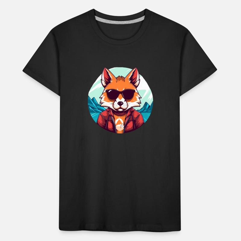Cool Fox Kids' Premium Organic T-Shirt