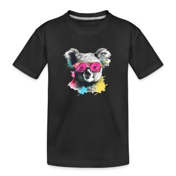 Foo le koala - T-shirt bio Premium Enfant - noir - Devant