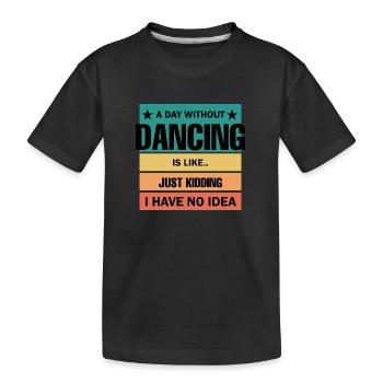 Danse Musique de danse - T-shirt bio Premium Enfant - noir - Devant