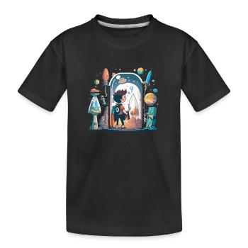 Beauté botanique : merveilles végétales - T-shirt bio Premium Enfant - noir - Devant