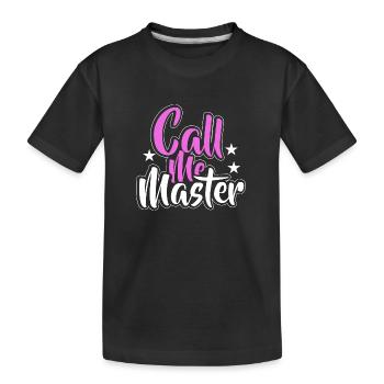 Diplôme de Master Diplôme Université - T-shirt bio Premium Enfant - noir - Devant