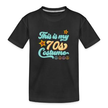 Chemise de fête des années 70 Costume des années 70 Dicton Cool - T-shirt bio Premium Enfant - noir - Devant