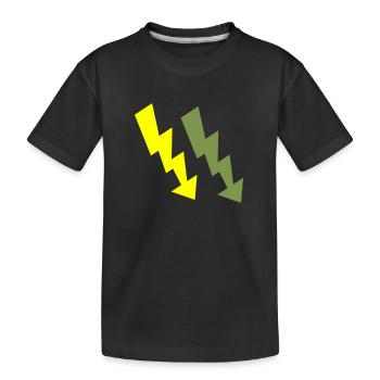 blitze 2 - Kinder Premium Bio T-Shirt - Schwarz - Vorne