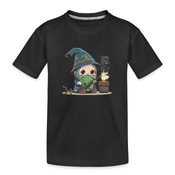 La force de la technologie - T-shirt bio Premium Enfant - noir - Devant