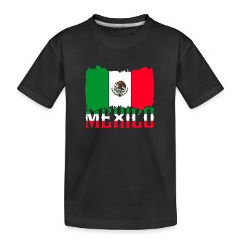 Cadeau du drapeau mexicain mexicain Mexique - T-shirt bio Premium Enfant - noir - Devant