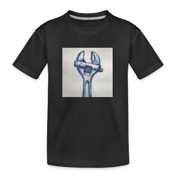 Werkzeug - Kinder Premium Bio T-Shirt - Schwarz - Vorne