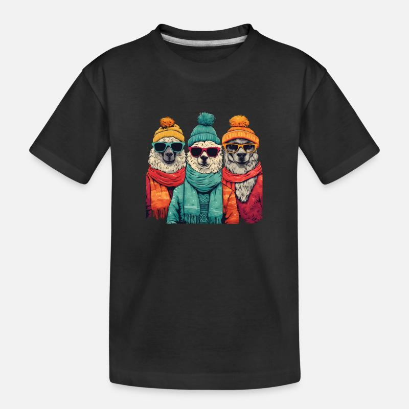 Pull de Noël moche - T-shirt bio Premium Enfant - noir