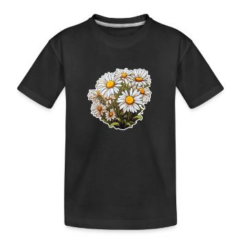Pâquerette - T-shirt bio Premium Enfant - noir - Devant