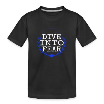 resilient courage cool bungee jumping safety bday - Kinder Premium Bio T-Shirt - Schwarz - Vorne