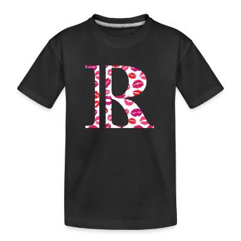 Brief an die Küsse - Kinder Premium Bio T-Shirt - Schwarz - Vorne