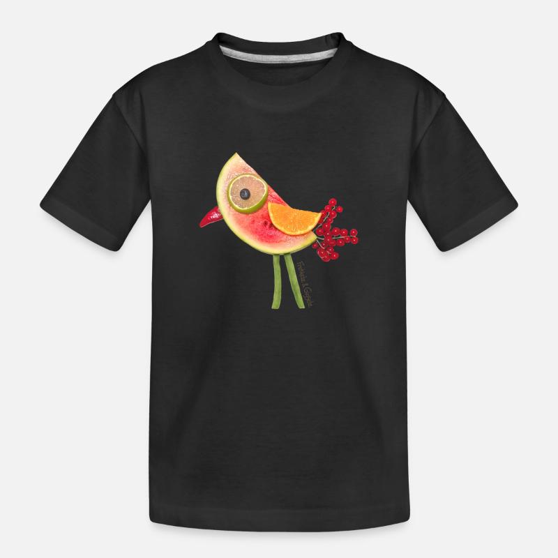 Spaßvogel - Kinder Premium Bio T-Shirt - Schwarz