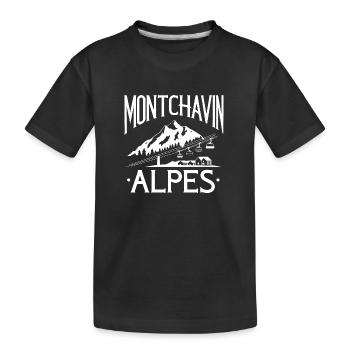 Montchavin - Alpes - T-shirt bio Premium Enfant - noir - Devant