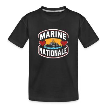 Marine Nationale - T-shirt bio Premium Enfant - noir - Devant