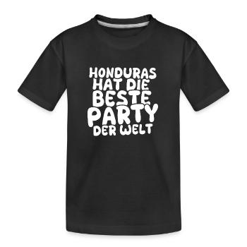 Honduras as a holiday destination - Kids' Premium Organic T-Shirt - black - Front