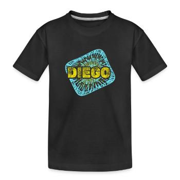 Diego as leisure time - Kids' Premium Organic T-Shirt - black - Front
