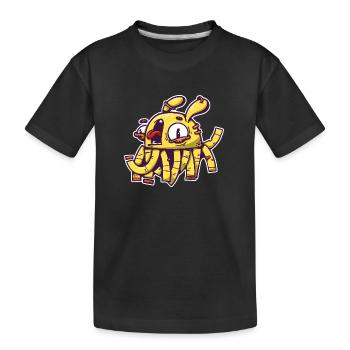 gelbe Ernte - Kinder Premium Bio T-Shirt - Schwarz - Vorne