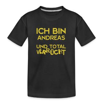 Cadeau pour Andreas - T-shirt bio Premium Enfant - noir - Devant