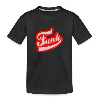Funk - Kinder Premium Bio T-Shirt - Schwarz - Vorne