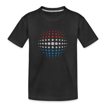 geo_dotsphere_luxembourg_3c01 - Kinder Premium Bio T-Shirt - Schwarz - Vorne