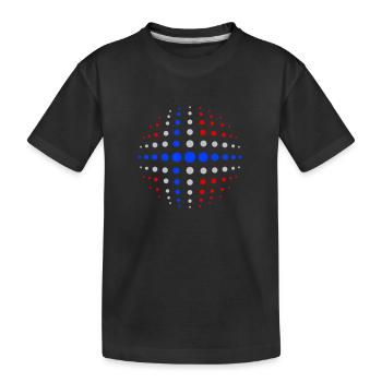 geo_dotsphere_norway_3c02 - Kinder Premium Bio T-Shirt - Schwarz - Vorne