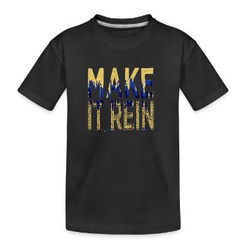 beards cute statement funny gym bubaprints - Kinder Premium Bio T-Shirt - Schwarz - Vorne