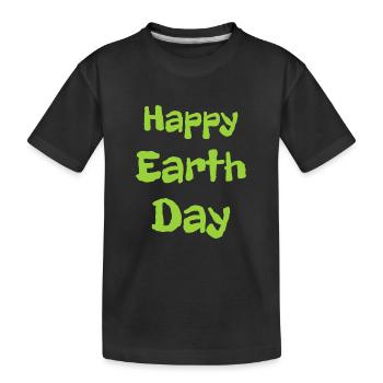 Joyeux Jour de la Terre - T-shirt bio Premium Enfant - noir - Devant