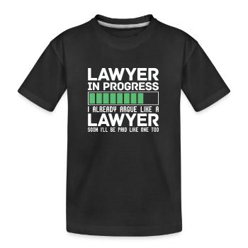 Drôle de cadeau Je suis déjà en train de plaider comme un avocat - T-shirt bio Premium Enfant - noir - Devant
