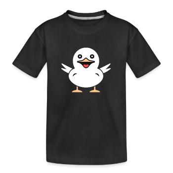 Mouette - T-shirt bio Premium Enfant - noir - Devant