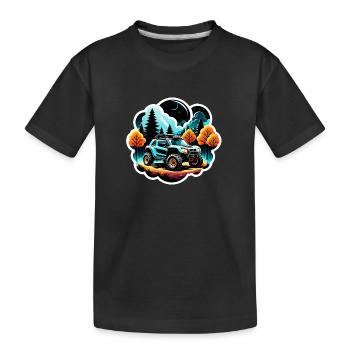 Quad & Off-Road - Kids' Premium Organic T-Shirt - black - Front