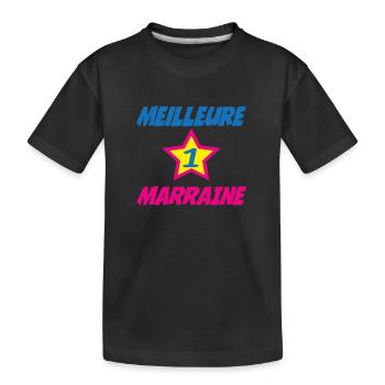 BESTE STORY - Kinder Premium Bio T-Shirt - Schwarz - Vorne