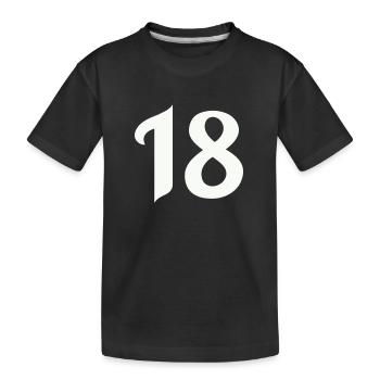 18 - T-shirt bio Premium Enfant - noir - Devant