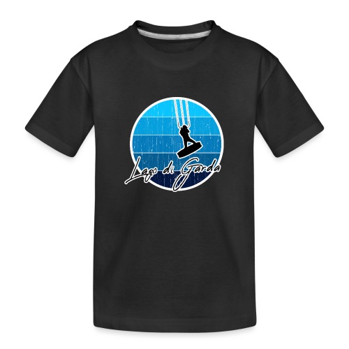 Kitesurfer, Kiten, Kitesurfing am Gardasee/Italien - Kinder Premium Bio T-Shirt