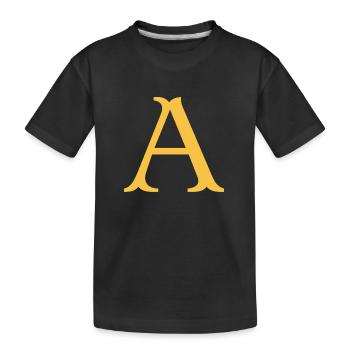 A - T-shirt bio Premium Enfant - noir - Devant
