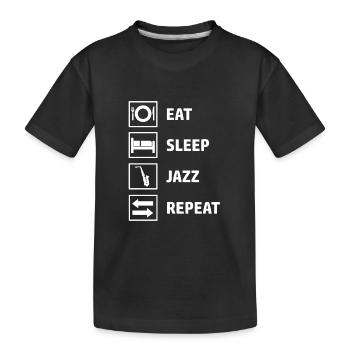 Design jazz pour les fans de jazz - T-shirt bio Premium Enfant - noir - Devant