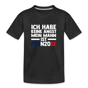 Français Français France - T-shirt bio Premium Enfant - noir - Devant