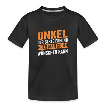 Oncle - T-shirt bio Premium Enfant - noir - Devant