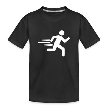 Courir - T-shirt bio Premium Enfant - noir - Devant