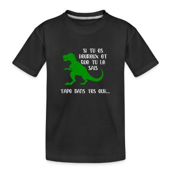 tape dans tes mains - T-shirt bio Premium Enfant - noir - Devant
