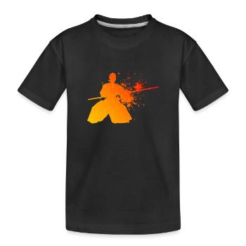 Aïkido Hommes Femmes Aikidoka Arts Martiaux Arts Martiaux Arts Martiaux - T-shirt bio Premium Enfant - noir - Devant
