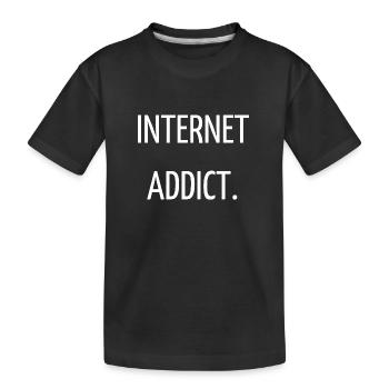 Internet addict - T-shirt bio Premium Enfant - noir - Devant