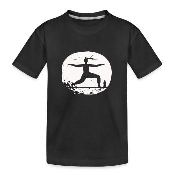 Yoga - Relax Qualité de vie - T-shirt bio Premium Enfant - noir - Devant