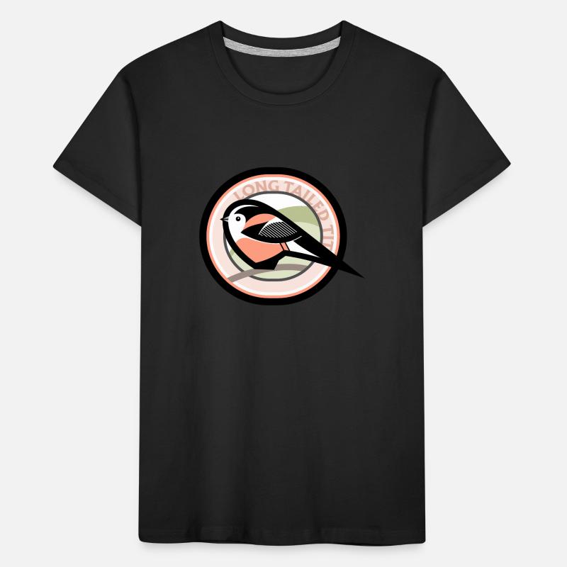 Long-Tailed Tit Kids' Premium Organic T-Shirt