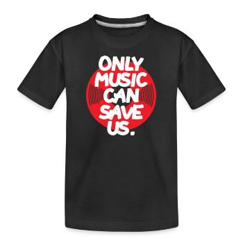 Seulement de la musique - T-shirt bio Premium Enfant - noir - Devant