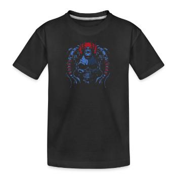 SKUL Rouge Bleu - T-shirt bio Premium Enfant - noir - Devant