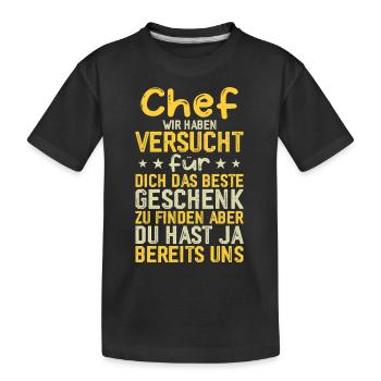 We Have Tried The Best Gift - Kids' Premium Organic T-Shirt - black - Front