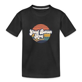 Great Barrier Reef - Kinder Premium Bio T-Shirt - Schwarz - Vorne