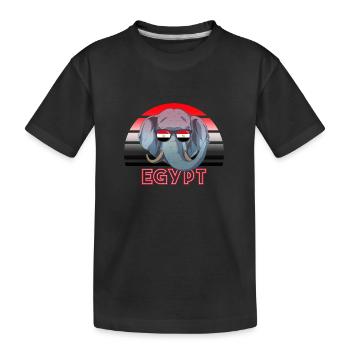 Ägypten - Kinder Premium Bio T-Shirt - Schwarz - Vorne