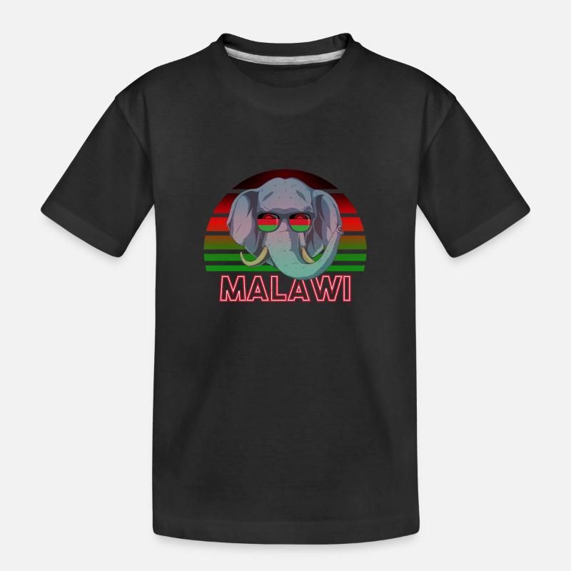 Malawi - Maglietta ecologica premium per bambini - nero