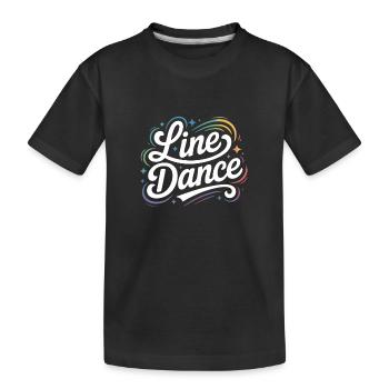 Line Dance mein Hobby - meine Passion - mein Ding - Kinder Premium Bio T-Shirt - Schwarz - Vorne